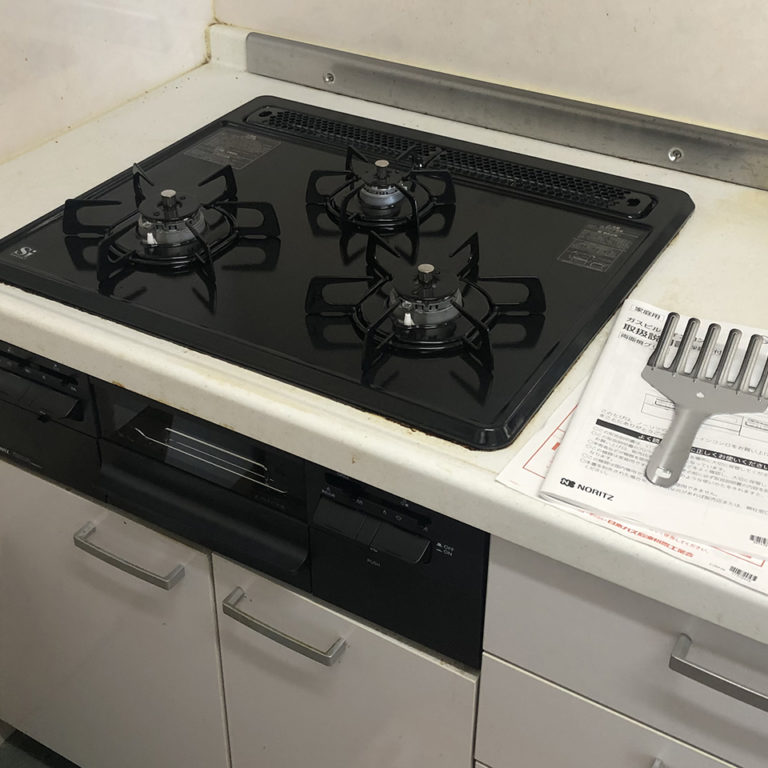 ガスコンロ交換工事